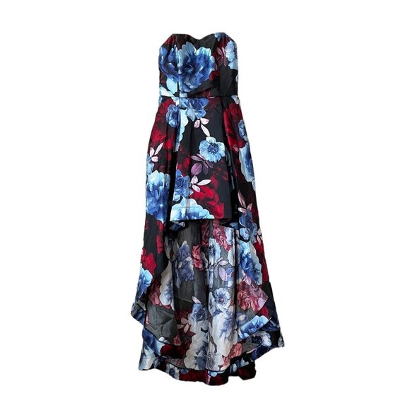 NEW Speechless Floral Strapless High Low Gown Sz. 11 - Picture 1 of 4